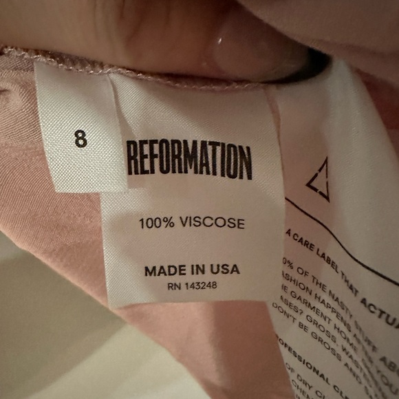 REFORMATION Tie-Strap Square-Neck Mini Slip Dress - Picture 2 of 3